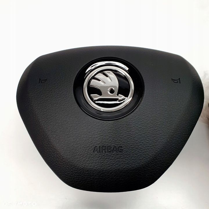 SKODA FABIA II LIFT ZAŚLEPKA PODUSZKA POWIETRZNA KIEROWCY PASAŻERA PASY AIRBAG AIR BAG KIT SET - 3
