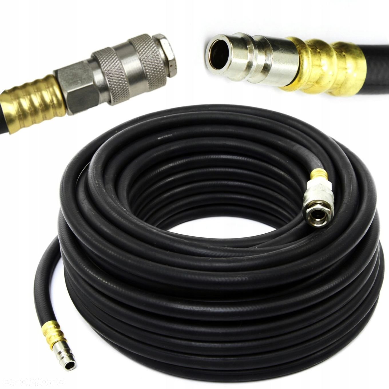 MAR-POL WĄŻ CIŚNIENIOWY GUMOWY ELASTYCZNY 6X13mm 20m SZYBKOZŁĄCZKI M82103 - 8