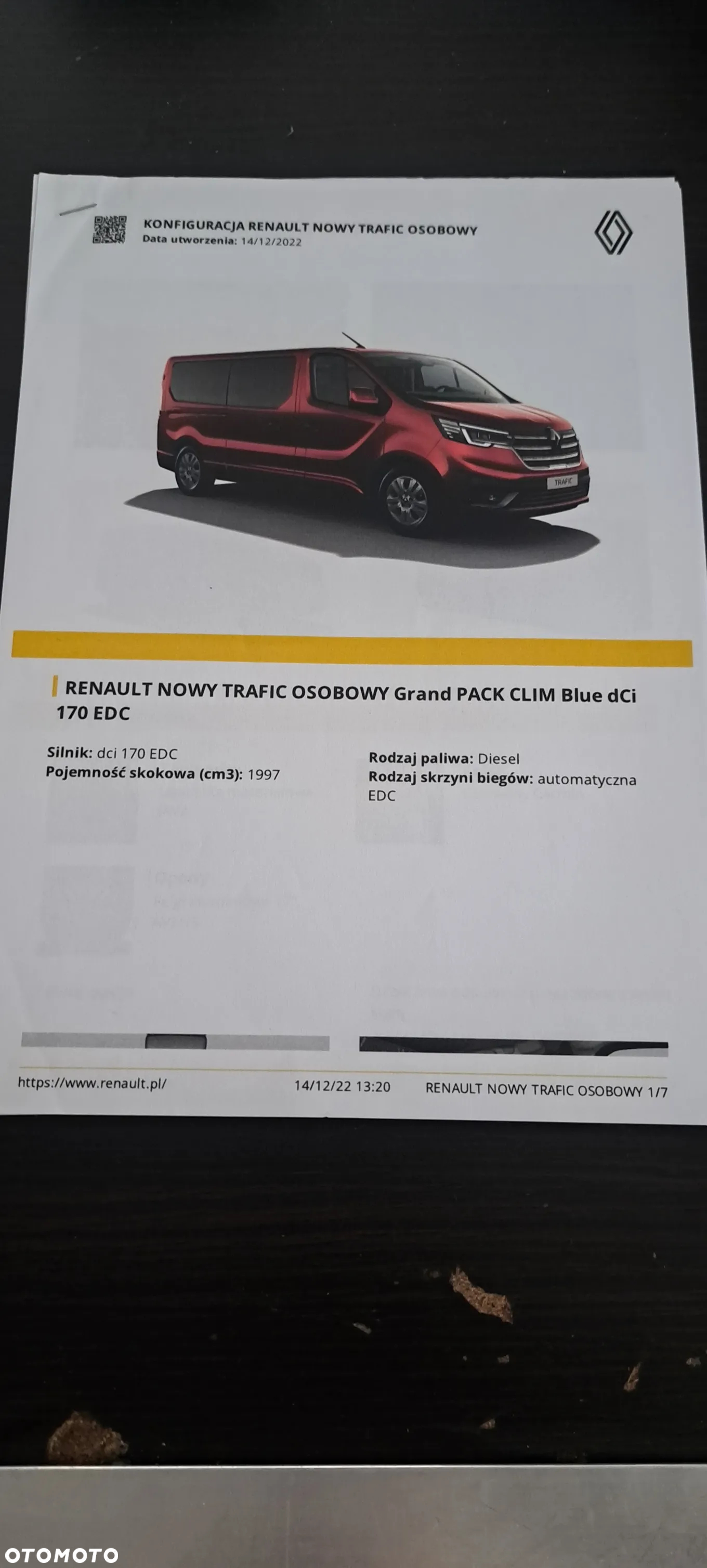Renault Trafic 2.0 dCi L2H1 HD Extra EDC (bryg.) - 12