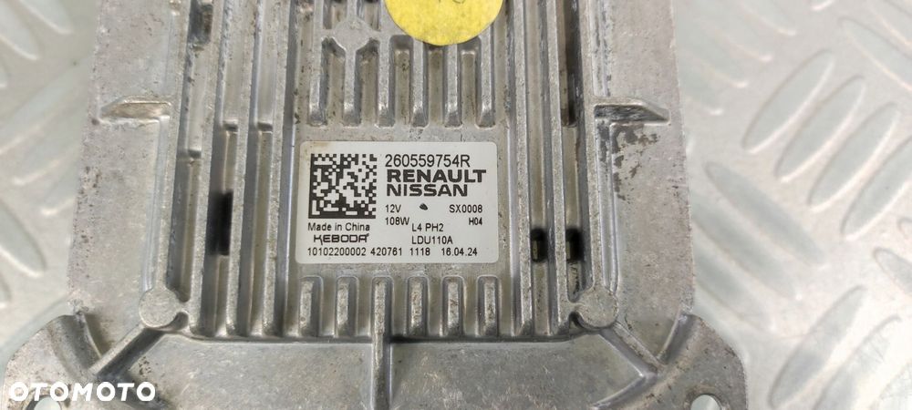 260559754R przetwornica moduł lampy led RENAULT 5 V E-TECH NISSAN MICRA K15 - 3