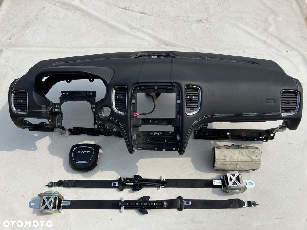 DODGE DURANGO DESKA SZYTA SKÓRA NIĆ KONSOLA KOKPIT PULPIT PÓŁKA PARAPET AIR BAG PODUSZKI POWIETRZNE KIEROWCY PASAŻERA AIRBAG PASY PAS KURTYNY AIR BAG FOTELA W FOTEL KOLAN  Okazja Raz2 !!! - 1