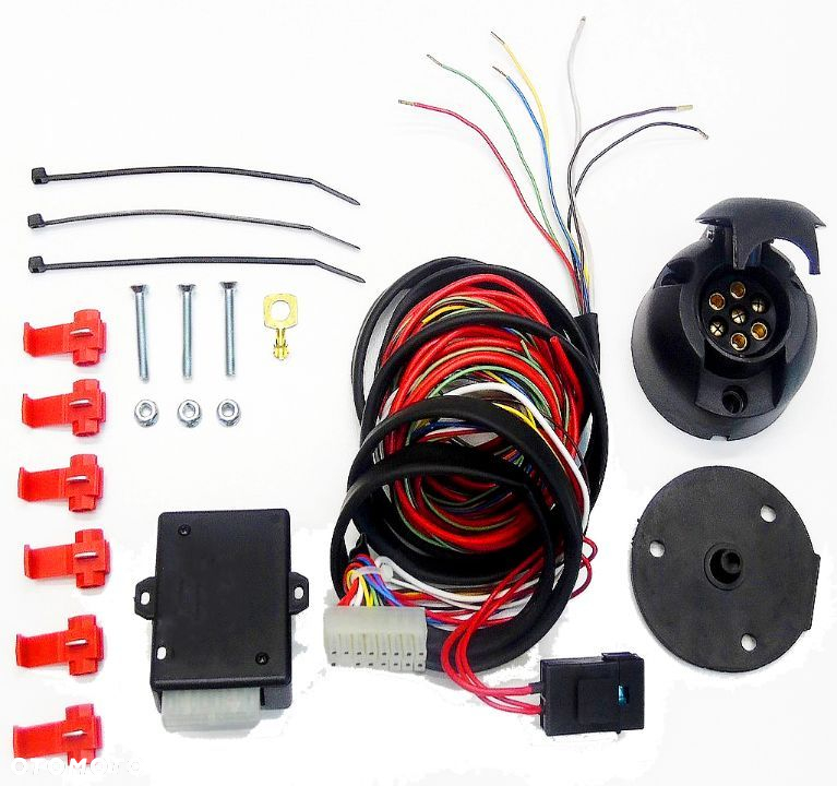 DO SAMOCHODU AUDI Q5 8R 1 I B8 HAK HOLOWNICZY + MODUŁ + WIĄZKA + GNIAZDO 7PIN + ADAPTER 7/13P - 9