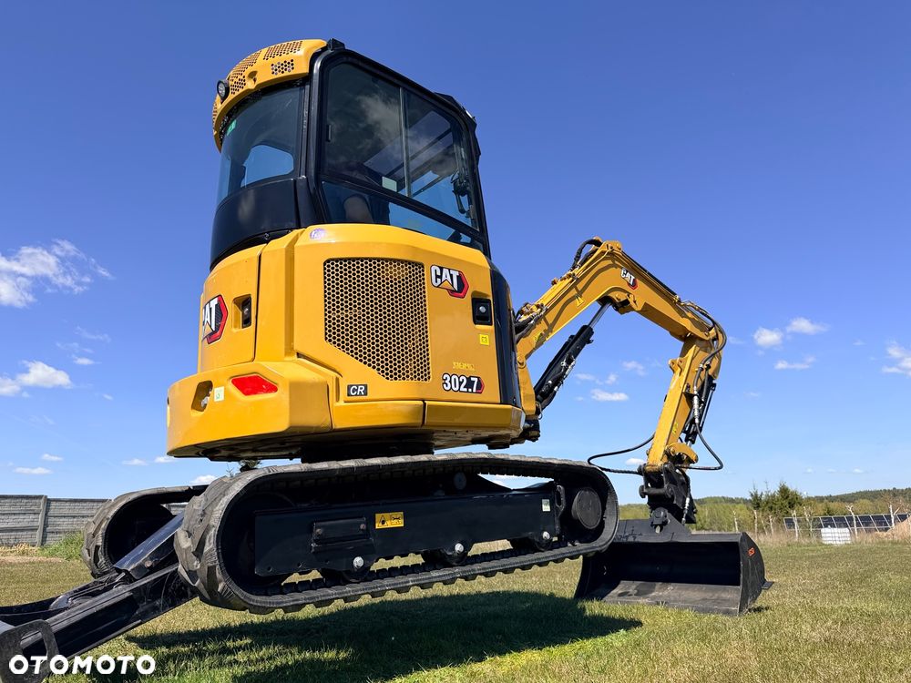 Caterpillar Minikoparka Cat 302.7 3xłyżki Skarpowa hydrL\P dodatkowe linie hydrauliczne szybkozłącze Gąsienice jak Nowe WIDŁY WIERTNICA za dopłatą - 13