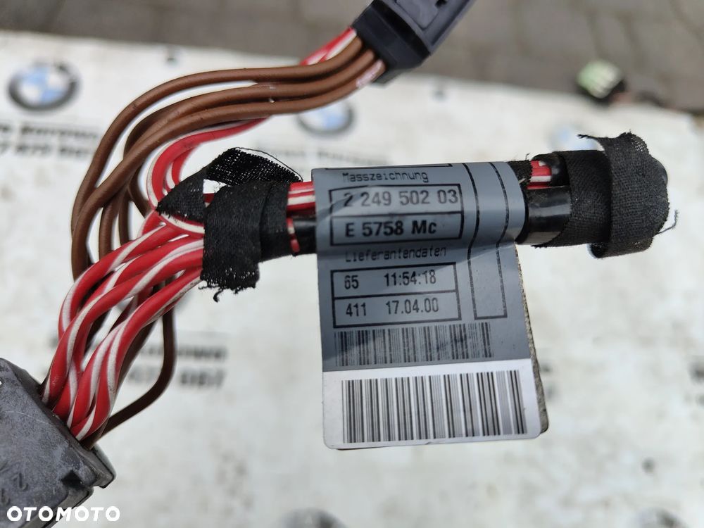 BMW E39 3.0d 2.5d Wiązka instalacja wtryskiwacz 2249502 2249504 - 4