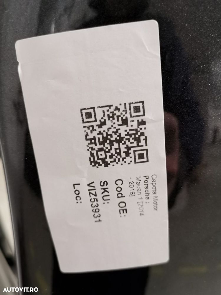 Capota Motor Porsche Macan 1 2014 2015 2016 2017 2018 Originala Avaria - 10