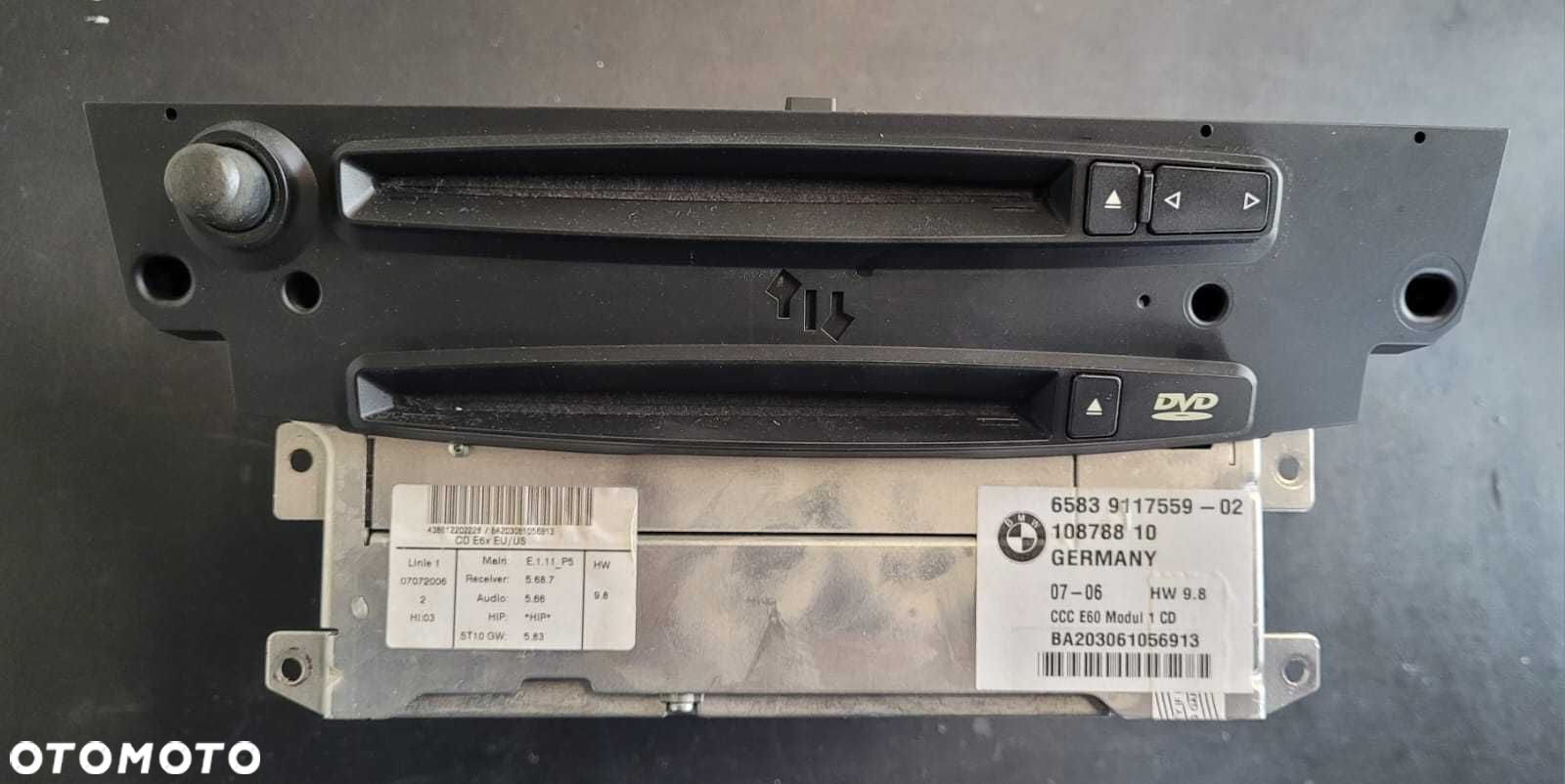 Czytnik nawigacji radio CCC DVD BMW 5 E60 E61 f vat - 1
