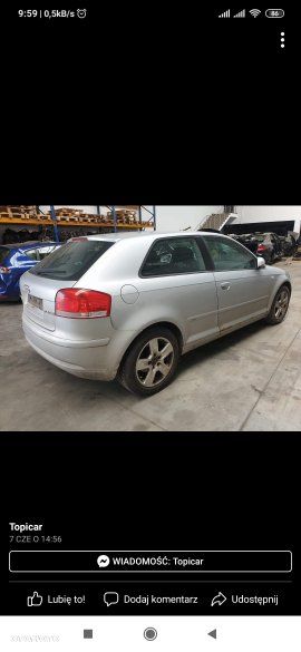 Audi A3 02- 8P Silnik 2,0TDI OZN.BKD Skrzynia manualna GRF Lkier Kod. LY7W CZĘŚCI - 2