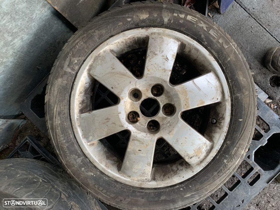 3 jantes Skoda 5x100 com pneus 195/50/R15 - 1