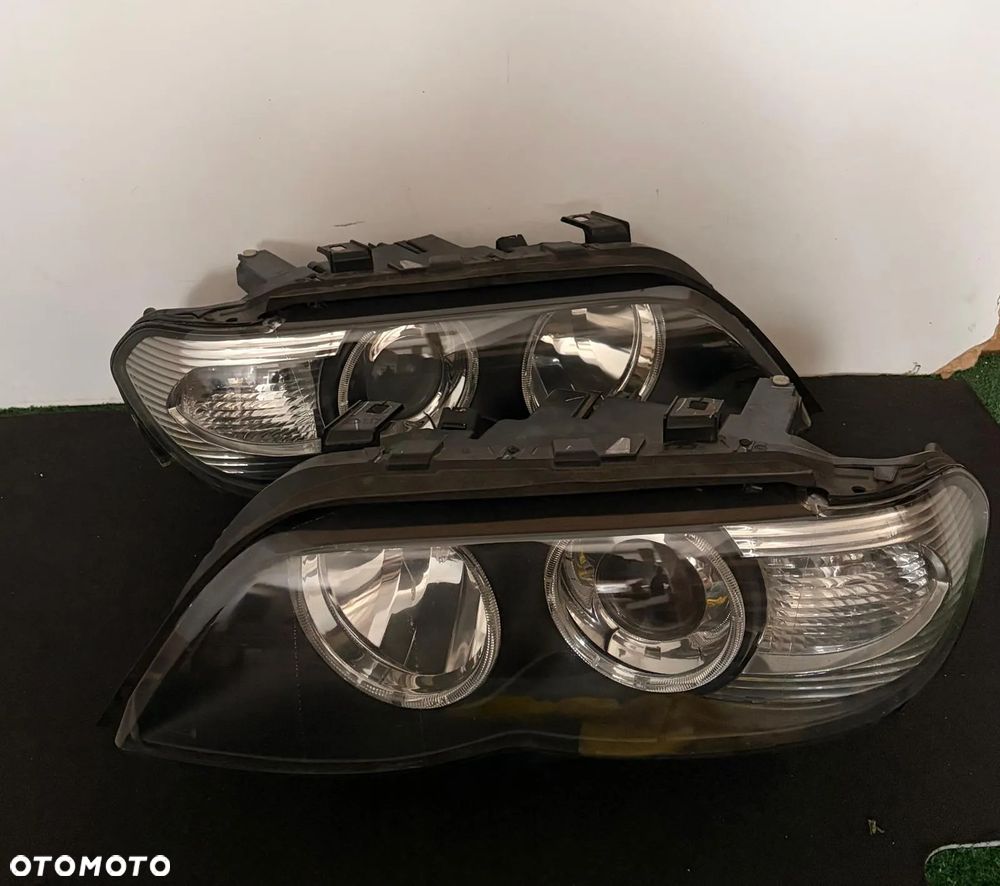Lampy Przednie Reflektory Bmw X5 E53 Face lift Bi Xenon Skrętny demontaż eu - 1