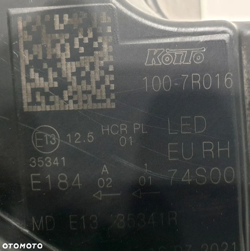 Suzuki Vitara Reflektor Prawy KOITO 100-7R016 - 8