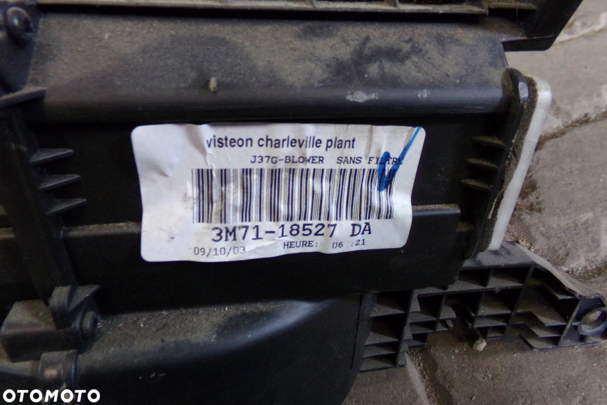 Nagrzewnica wentylator 3M71-18527-DA 3M71-18458-AB Mazda 2 DY '02-07r. - 3