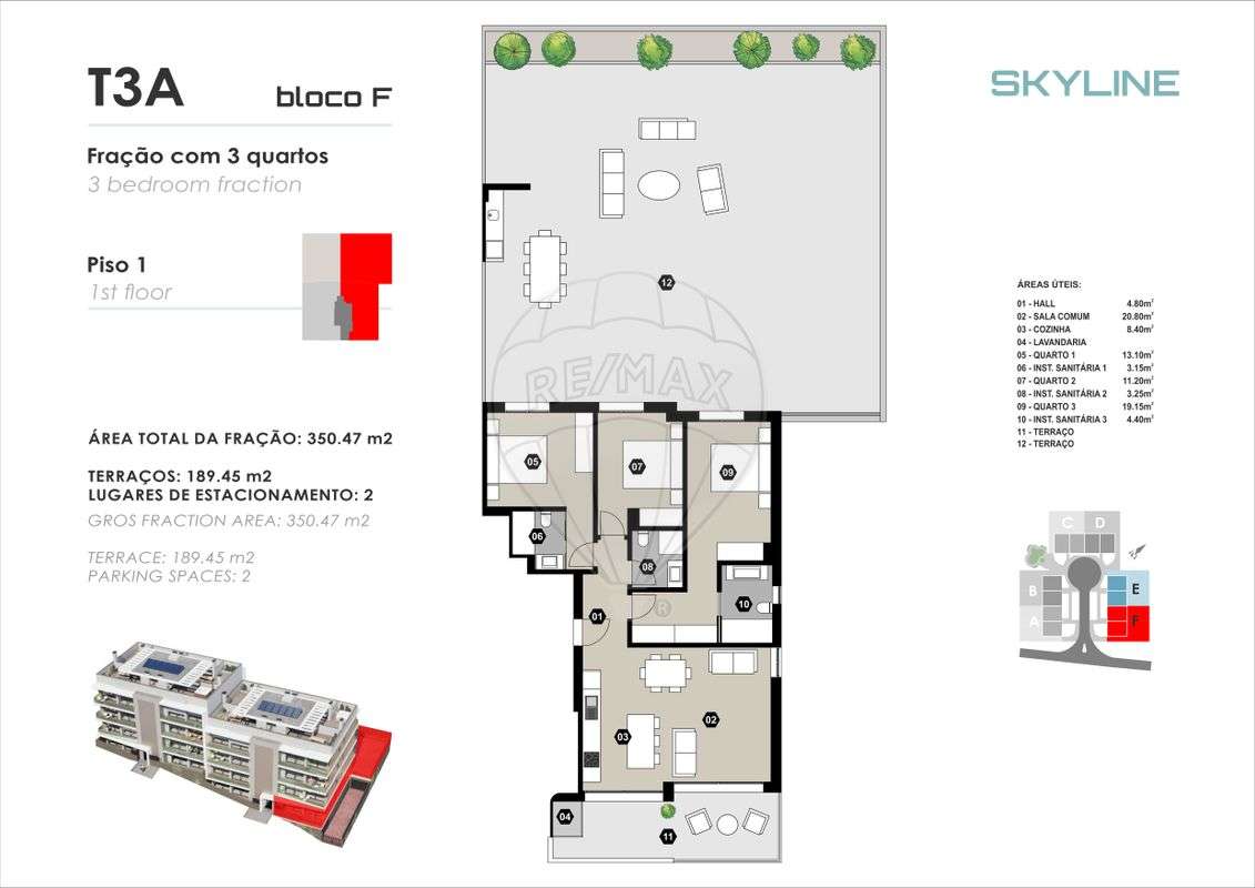 Apartamento T3 para venda - Grande imagem: 2/21