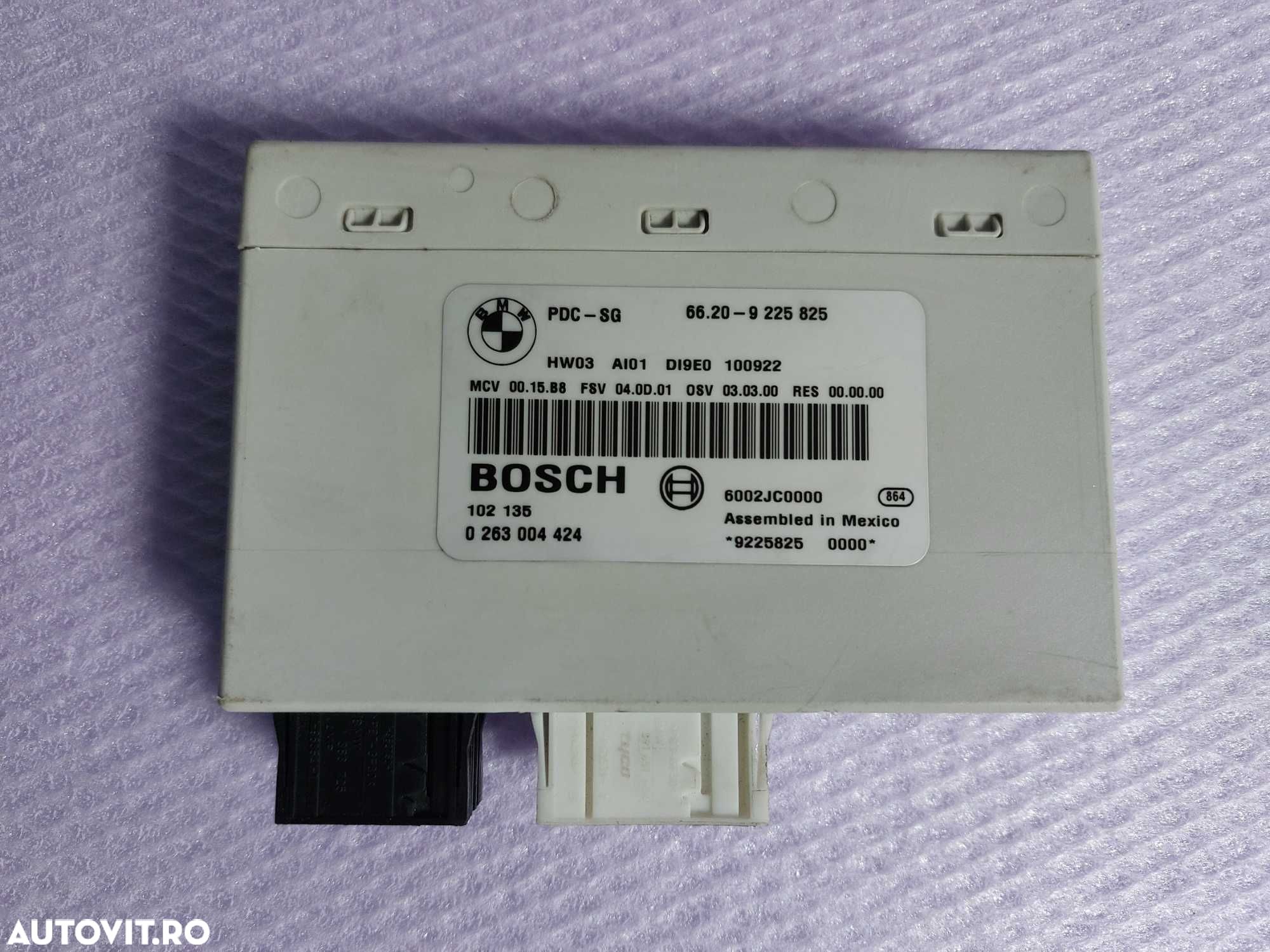 Modul PDC senzori parcare BMW E87 E88 E90 E91 E92 E93 E84 Cod 9225825 - 1