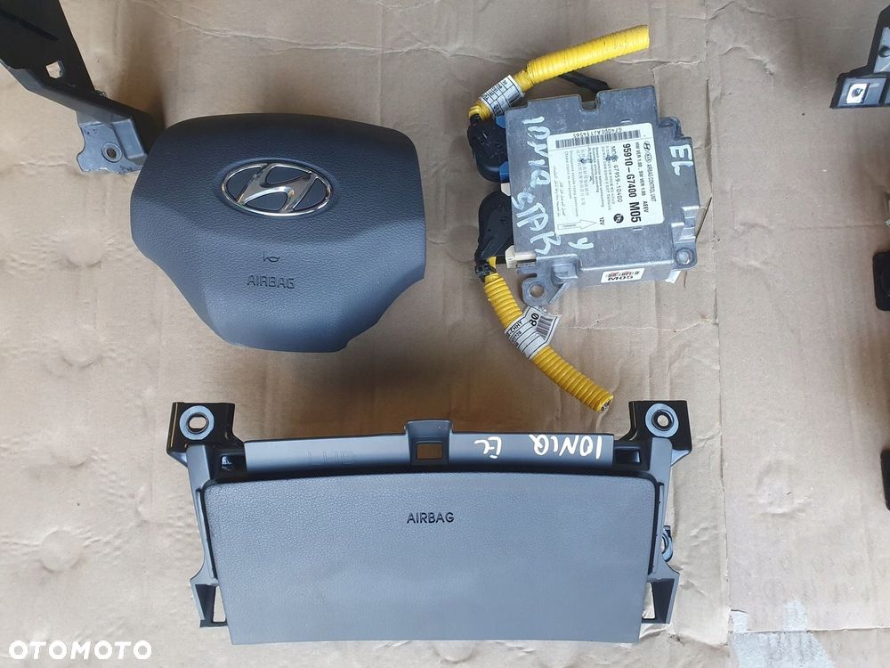 HYUNDAI IONIQ konsola deska pasy air bag komplet kokpit ORYGINAŁ - 3