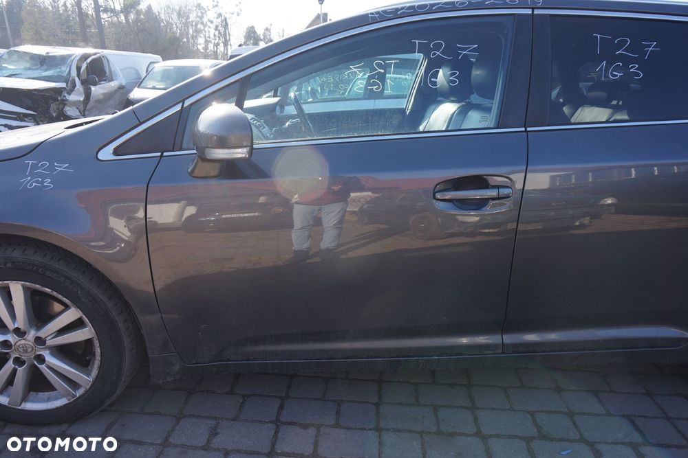 DRZWI PRZEDNIE LEWE AVENSIS III T27 PH1 KOMBI 1G3  SZARY TOYOTA 2009-2011 - 3