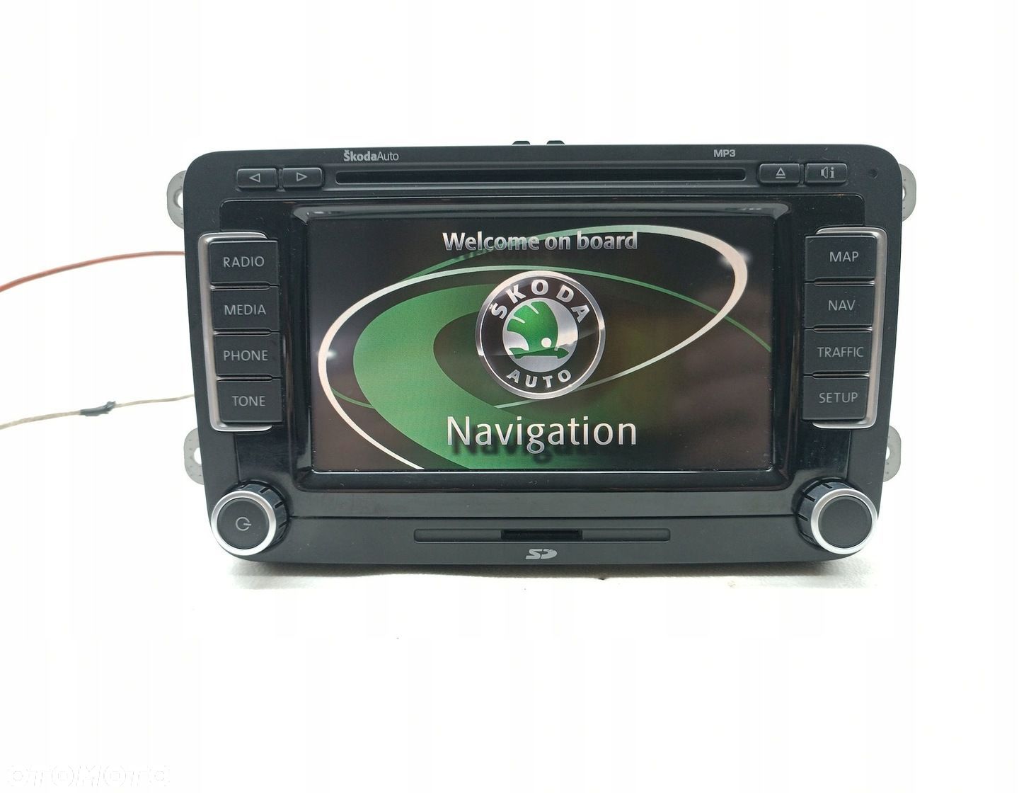 RADIO FABRYCZNE CD NAWIGACJA SKODA OCTAVIA II 1Z0035680A - 1