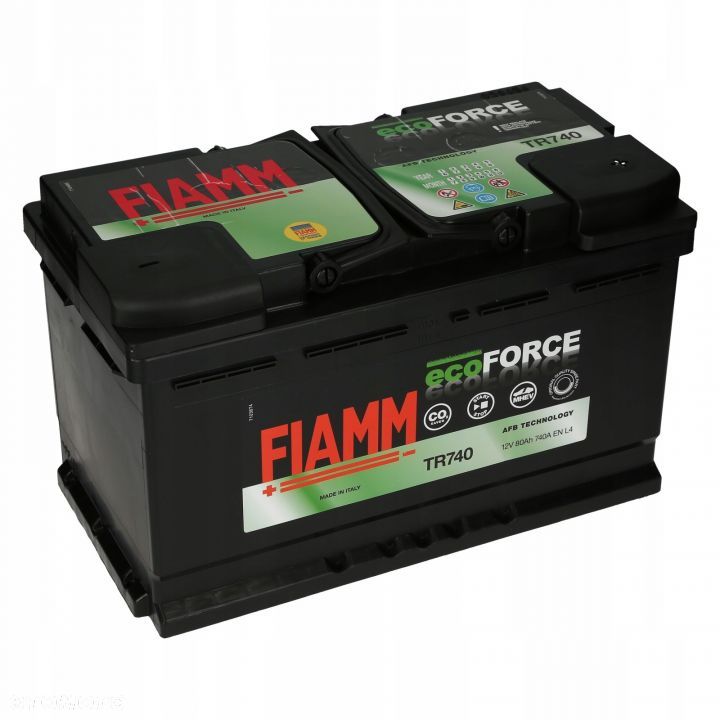 Akumulator Fiamm EcoForce AFB TR740 12V 80Ah 740A - 1
