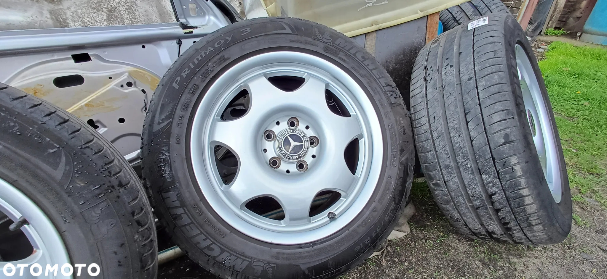 MERCEDES W211 W220 FELGI 16 ALUFELGI OPONY KOŁA 225/55 R16 MICHELIN PRIMACY - 6