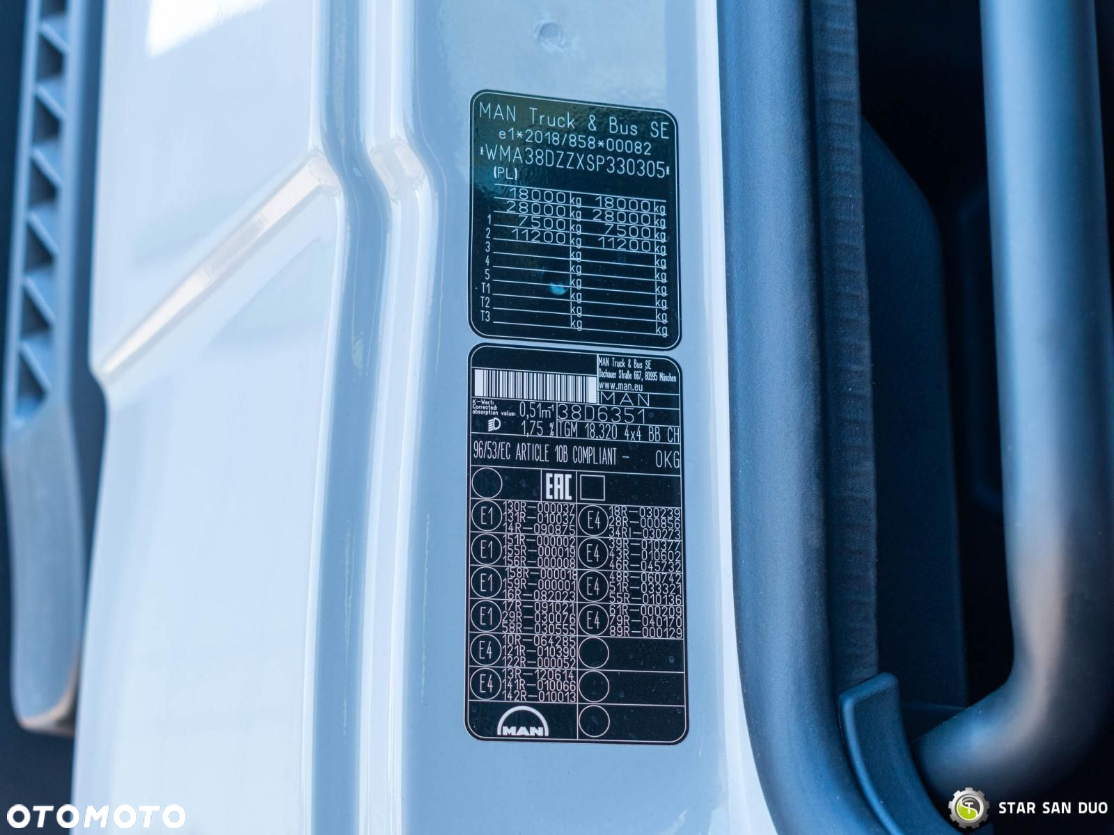 MAN TGM 18.320 4x4 PALFINGER PK 27002 Wciagarka - 27