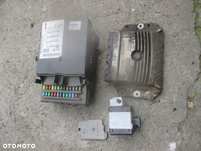 RENAULT ESPACE 4 IV KOMPUTER KARTA ZESTAW STARTOWY IMMO 2.0 T 8200444586 - 1