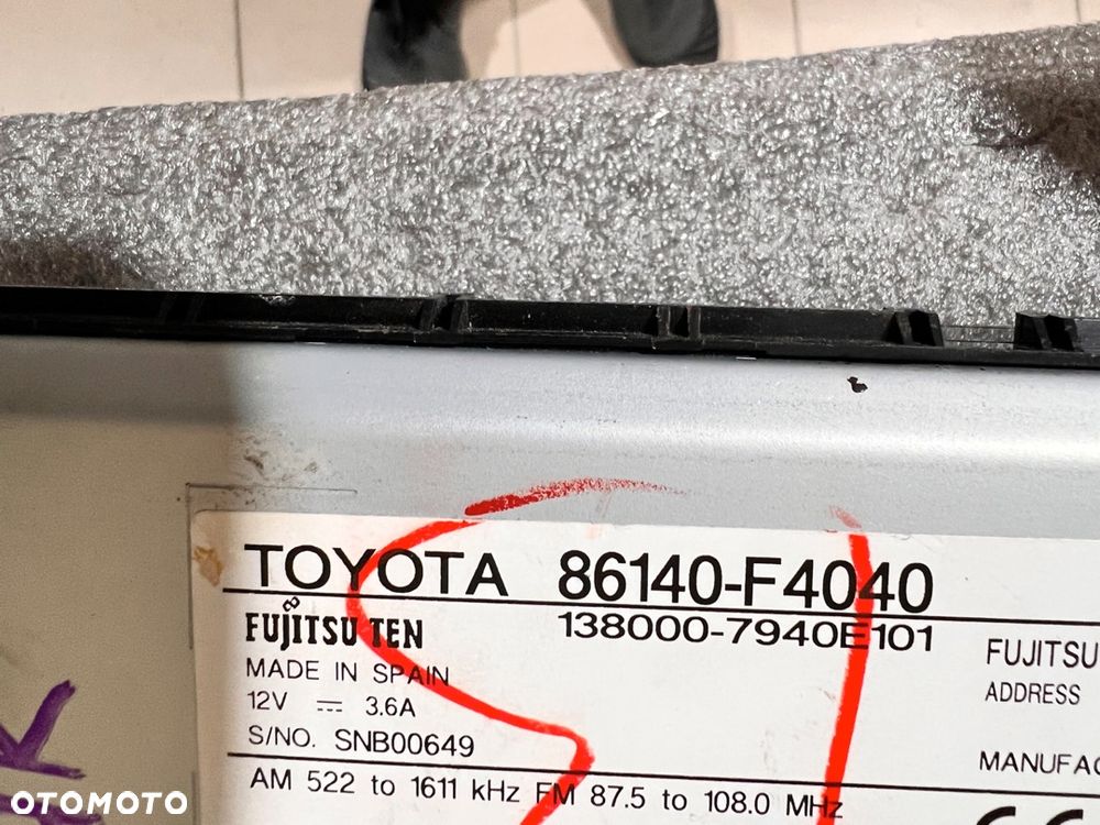 TOYOTA CH-R NAWIGACJA RADIO WYŚWIETLACZ 86140-F4040 - 3