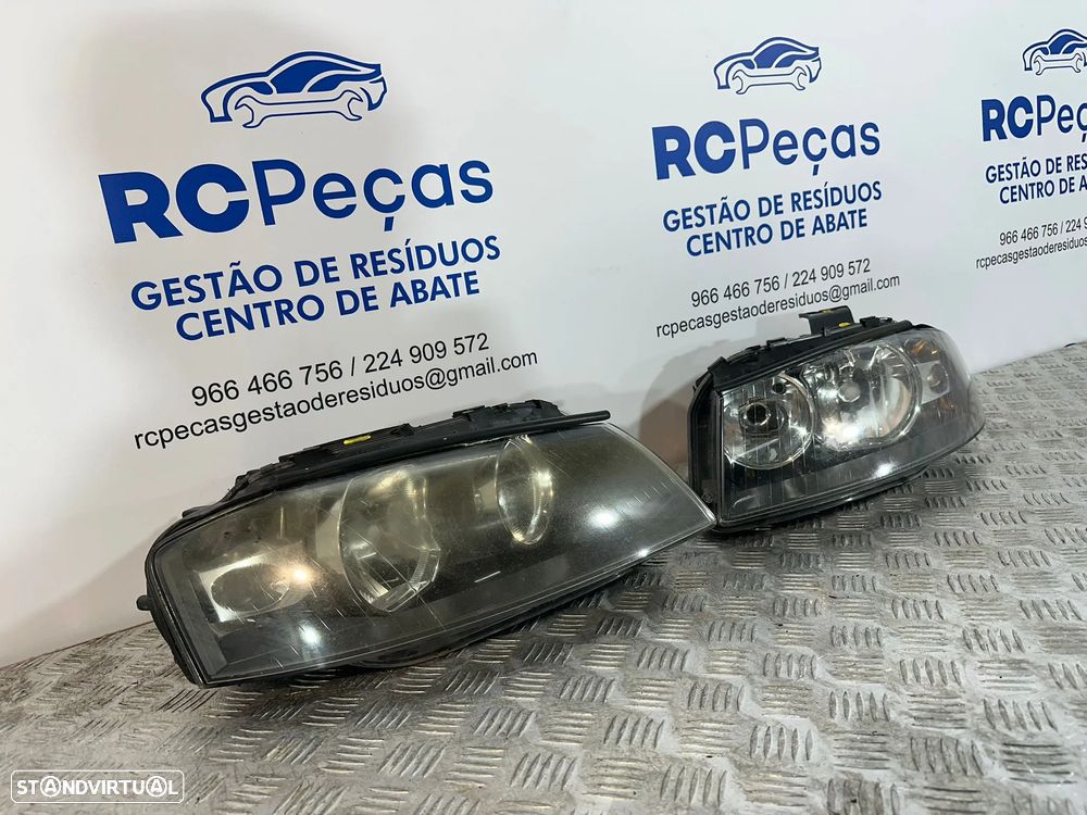 .Conjunto Farois Otica Frente Frontal Originais VAG Audi A3 8P 8P0941003L 8P0941004L 2003 - 2013 - 3