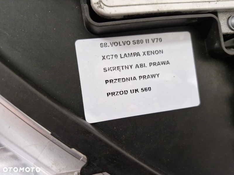 VOLVO S80 II V70 III XC70 2 LAMPA PRAWY PRZÓD PRAWA BI-XENON SKRĘTNY UK 31214171 - 10