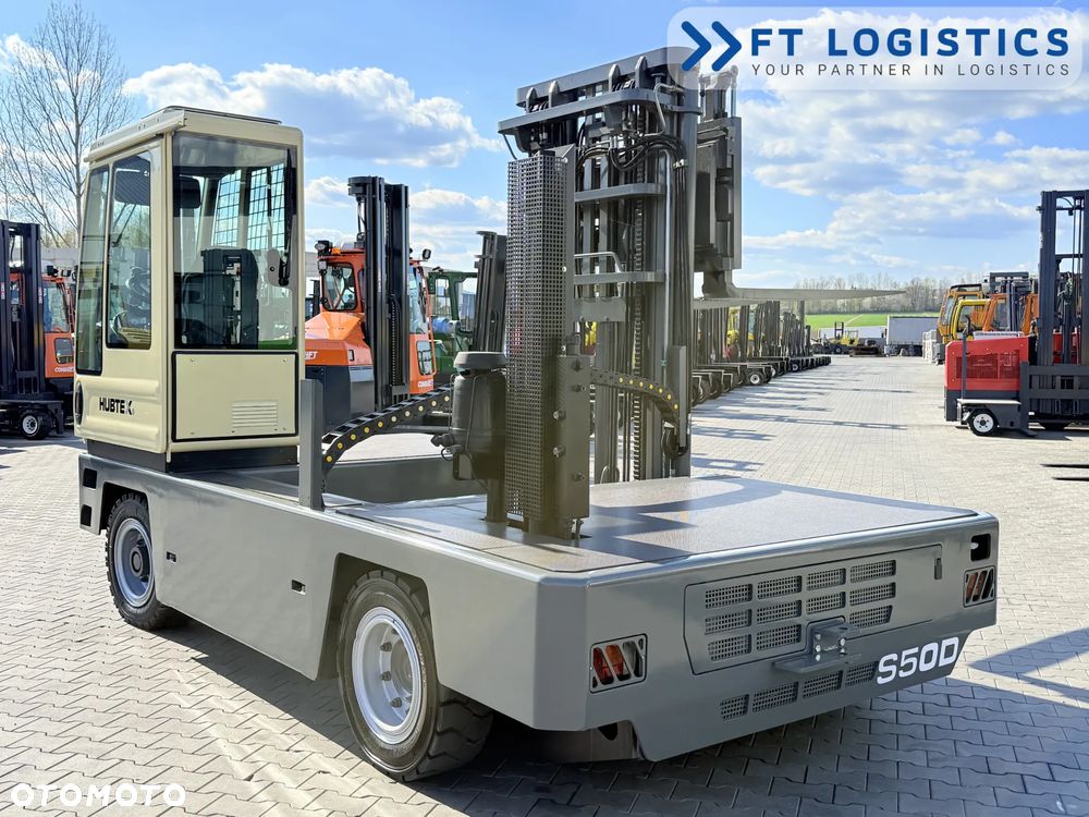 Hubtex WÓZEK BOCZNY | HUBTEX S50D | DIESEL | TRIPLEX 6300MM | PLATFORMA 1600MM | POZYCJONER WIDEŁ | WOLNY SKOK | REGULOWANA WIDŁA | STAN IDEALNY | Szeroka oferta wózków czterokierunkowych i bocznych, dopasowanych do różnorodnych potrzeb i zastosowań - 31