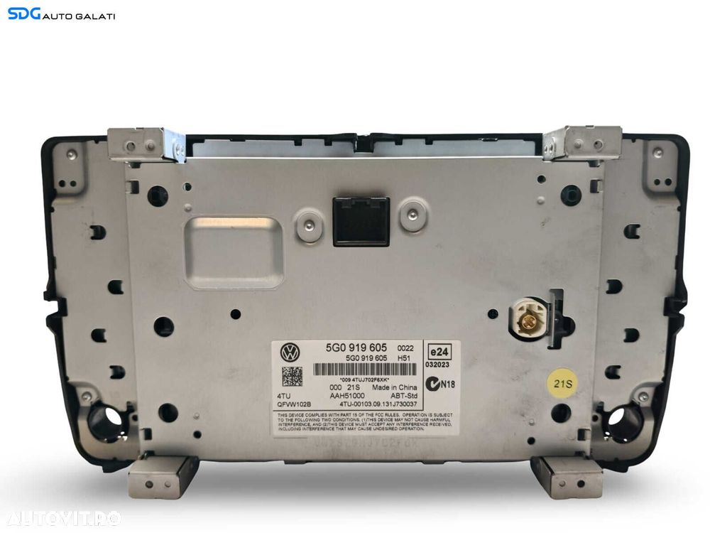 Display Ecran Tactil Touchscreen Radio CD Player Navigatie GPS Volkswagen Golf 7 2013 - 2017 Cod 5G0919605 [L5582] - 4