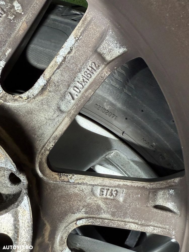 JANTE MERCEDES BENZ R16 / 5x112 / C-Class (W204) / 205/55 R16 91V / 7JX16H2 / ET 43 / + CAUCIUCURI (X4) - 7