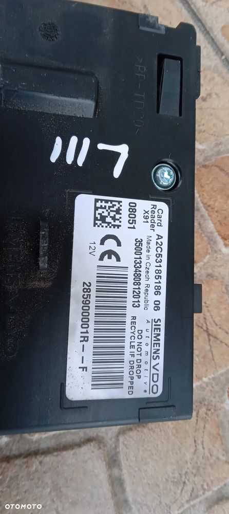 Renault czytnik karty 285900001R - 2