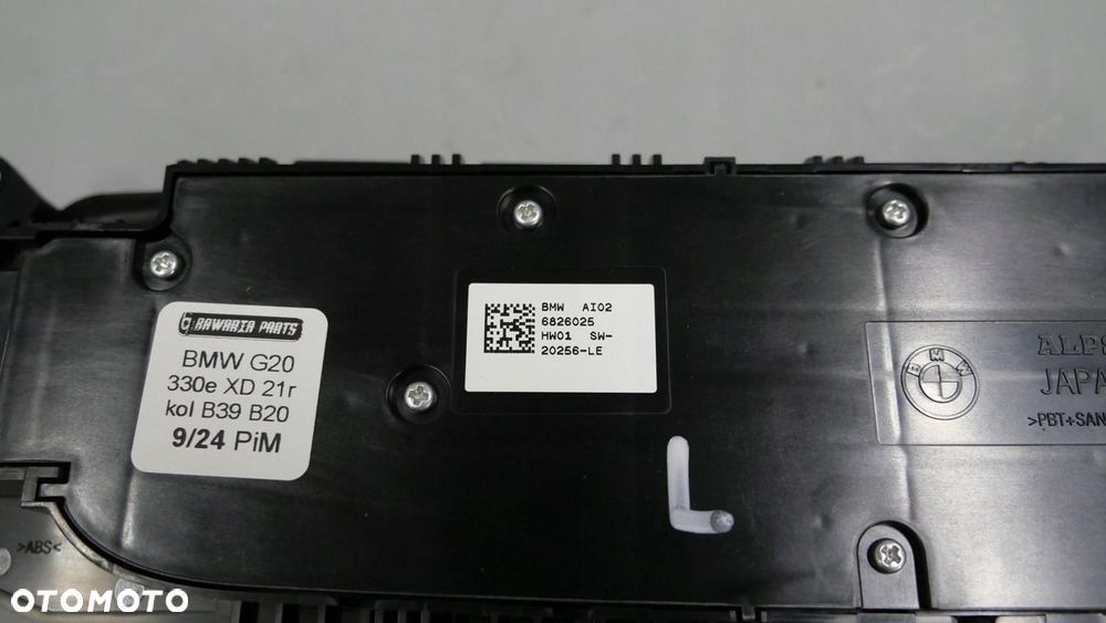 BMW G01 G02 G20 G21 PANEL PRZEŁĄCZNIK REGULACJI FOTELA LEWY PRZÓD 6826025 - 3
