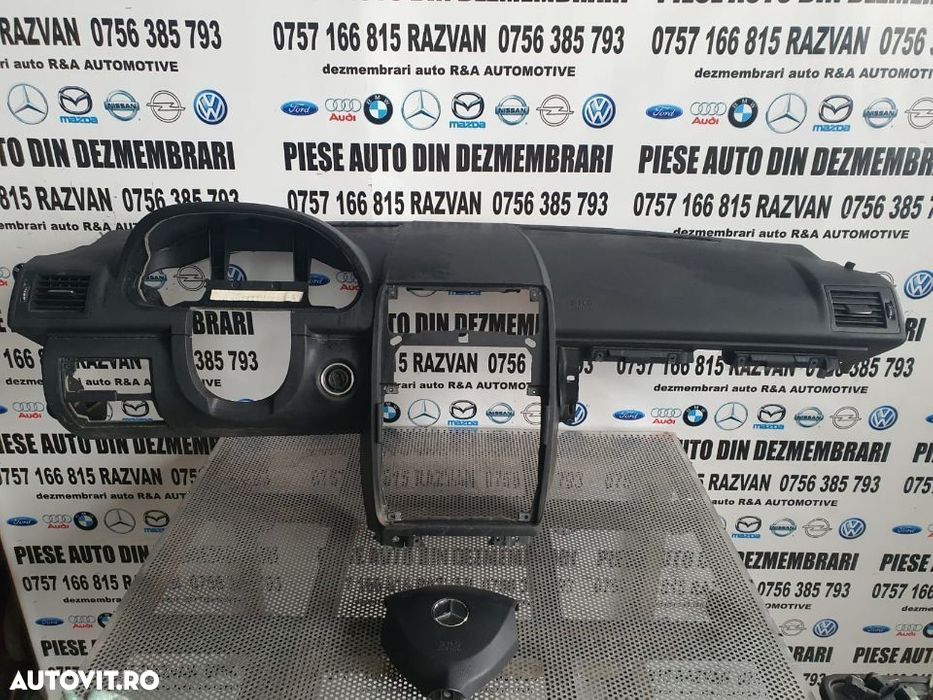 Airbag Sofer/Pasager Kit Airbag Plansa Bord Mercedes A Class W169 Airbag Sofer/Pasager Kit Airbag P - 1