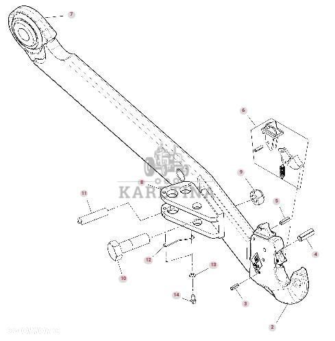 Fendt 930 933 936 942 GEN 7 Ramię Sterujące TUZ Prawe Lewe CZĘŚCI G945870060011 G945870060021 - 1