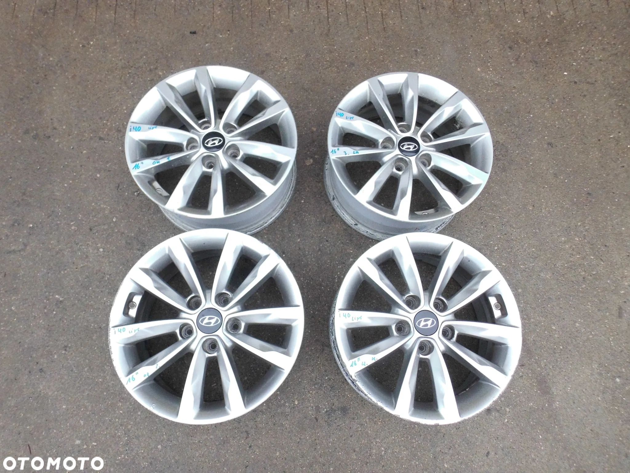 FELGI ALUMINIOWE HYUNDAI I40 LIFT 16 CALI ORYGINAŁ - 1