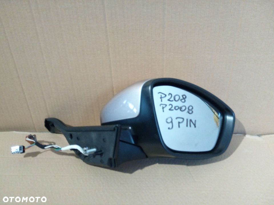 Peugeot 208 2008 prawe lusterko Europa 9pin - 1