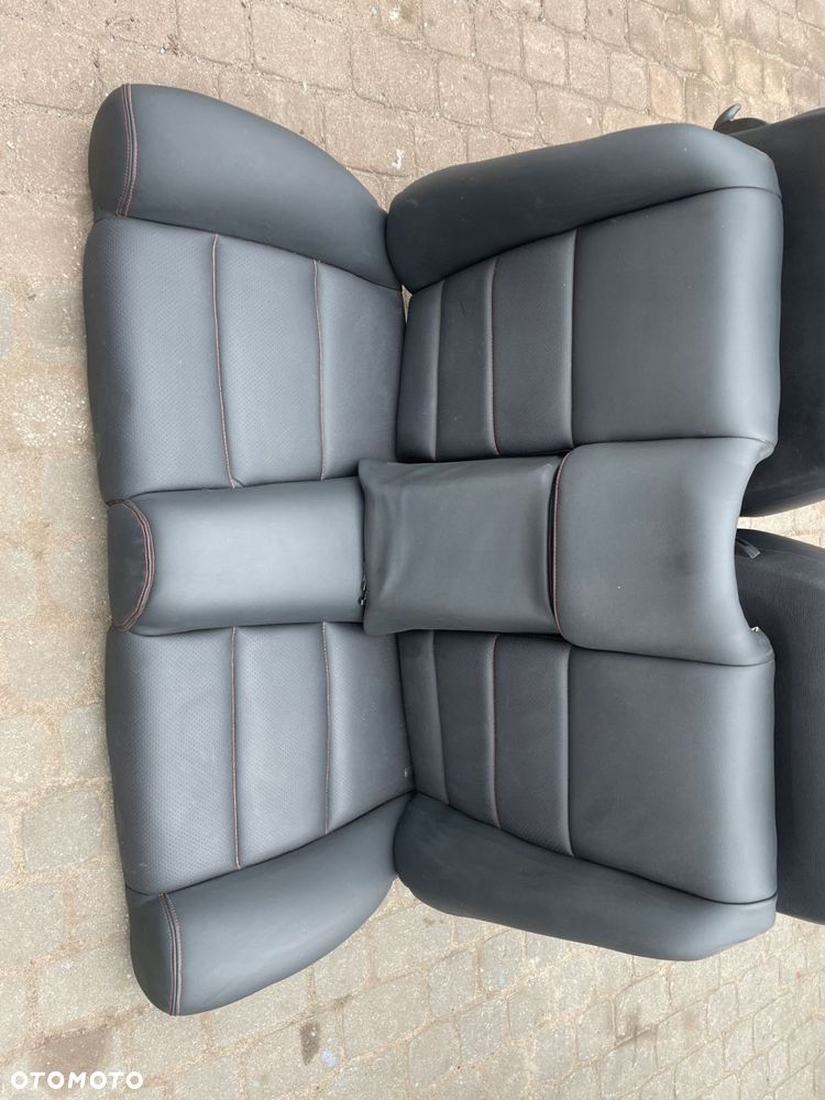 fotele fotel lewy prawy kanapa bmw e36 cabrio skóra czarny obszyte - 12