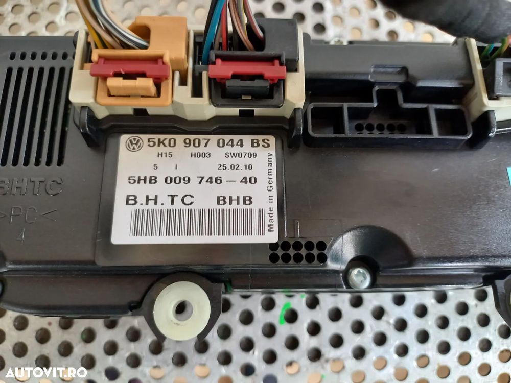 Panou Modul Comenzi Clima Climatronic  Vw Golf 6 Vl Cod 5kBS - Dezmembrez Arad - 7