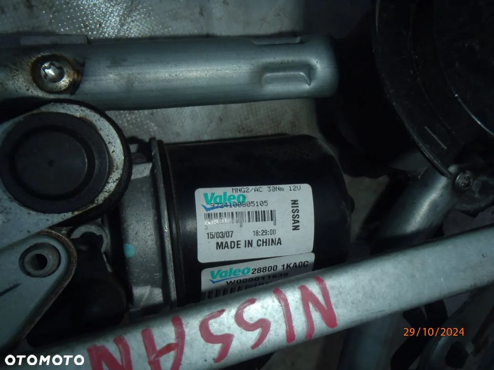 mechanizm ramiona cięgna cięgno trzpień frez wycieraczek silniczek  nissan QASHQAI qASHqAI +2 I (J10, NJ10, JJ10E)ORYGINAL JAK NOWY nie wypracowane - 6