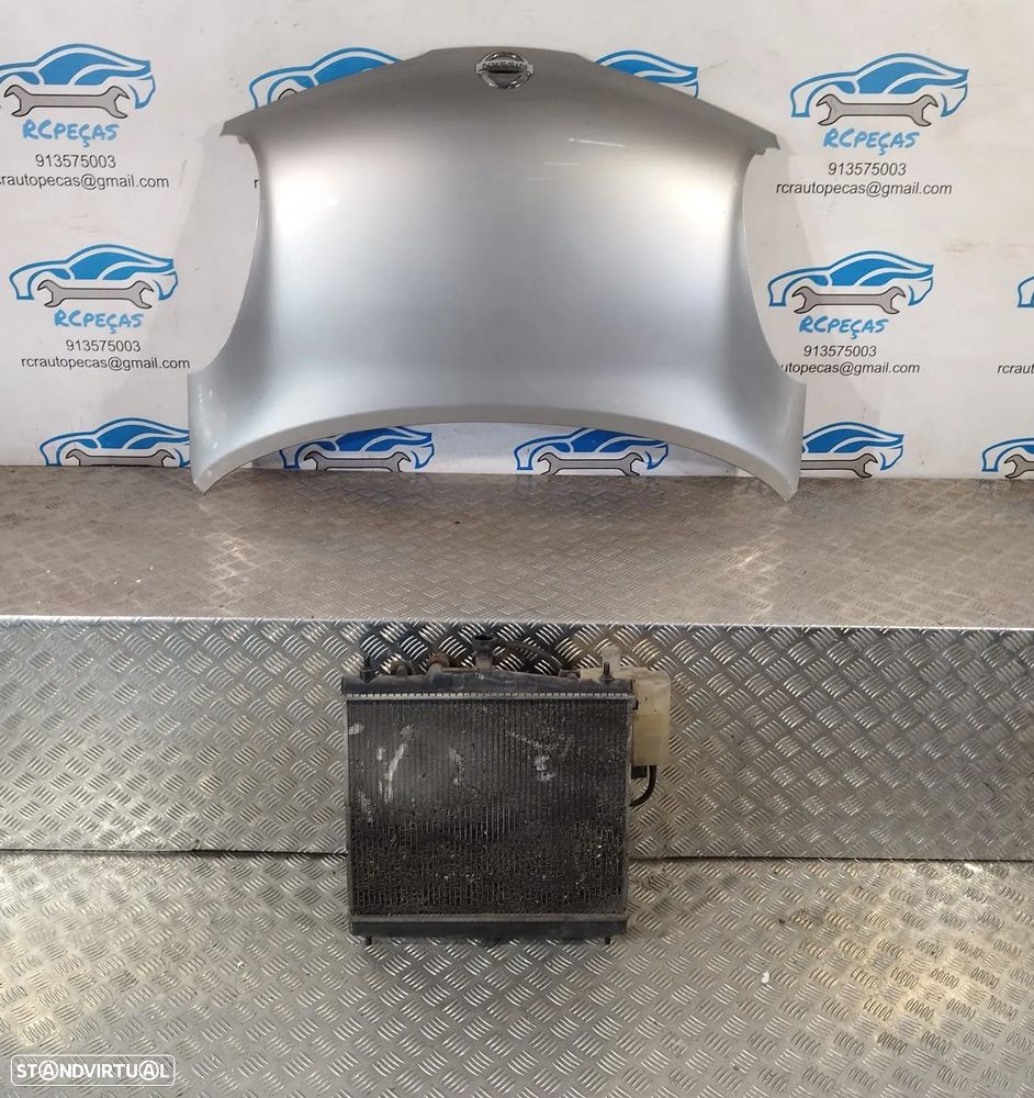 FRENTE COMPLETA NISSAN MICRA 3 III MK3 K12 CAPOT PARACHOQUES GUARDA-LAMAS ÓTICAS FRENTE FIBRA RADIADOR VENTILADOR REFORÇO - 15