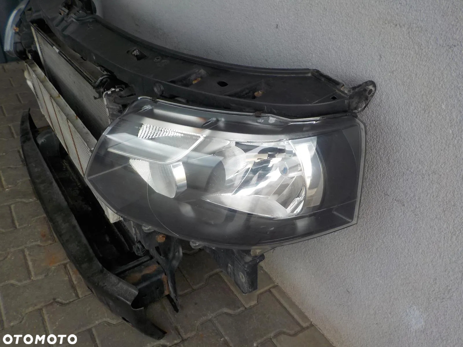 VW T5 LIFT KOMPLETNY PRZÓD PAS PRZEDNI WZMOCNIENIE CHŁODNICE LAMPY - 3