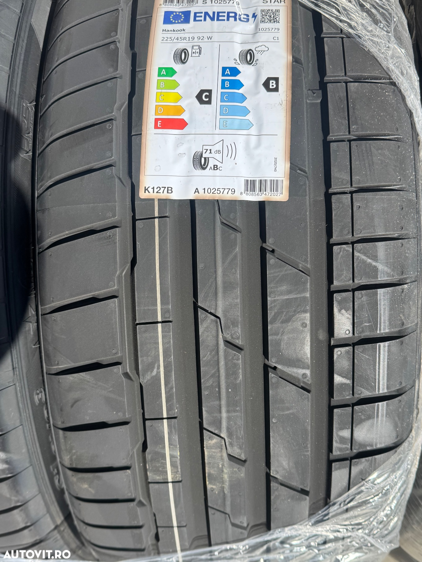 Vând set anvelope 225/45/19-255/40/19 hankook de vară cu runflat și steluță BMW noi - 3