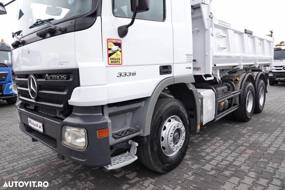 Mercedes-Benz ACTROS 3336 / 6x4 / CAMION BASCULANTE / BORDMATIC / HYDROBOARD / MEILLER KIPPER / EPS + AMBREIE / IMPORTAT - 11