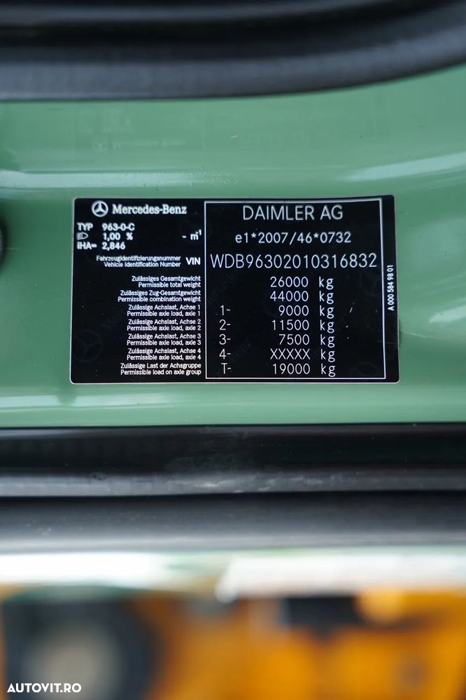 Mercedes-Benz ANTOS 2540 / 6x2 / 6.4 M LIVRARE / MACARA EFFER 265 / MAX. CAPACITATE DE RIDICARE 7.475 KG / TELECOMANDĂ / PUNȚ DE DIRECȚIE - RIDICARE / EURO 6 - 39