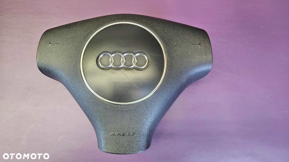 Kierownica Trzy 3 Ramienna Czarna Skóra Soul Air Bag Poduszka Kabel Wtyczka AUDI A4 B6 B7 - 33