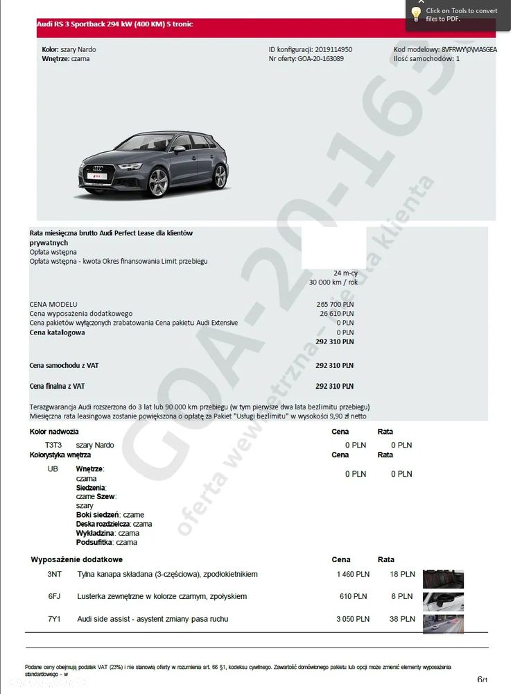 Audi RS3 Sportback 2.5 TFSI GPF Quattro S tronic - 16