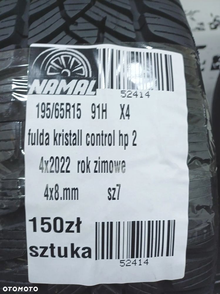 4x 195/65r15 fulda 2022 opony zimowe 8mm 52414 - 10