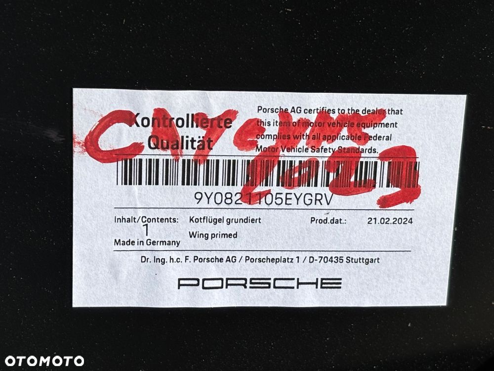 Porsche Cayenne 9Y0 lift 2023-Błotnik przedni lewy - 5