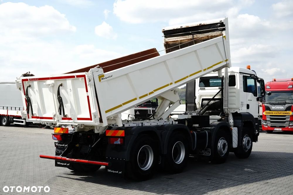 MAN TGS 35.400 / 8X4 / WYWROTKA 2 STR / HYDROBURTA / BORDMATIC / AUTOMAT / EURO 5 EEV - 4