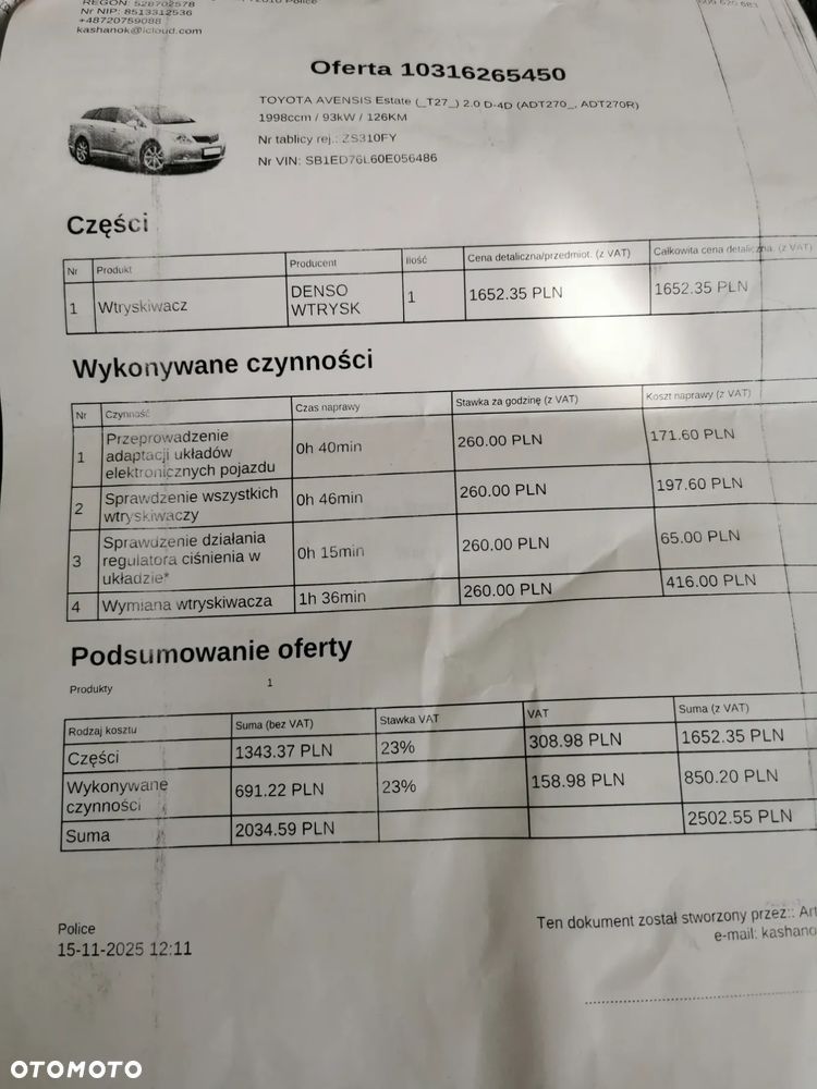 Toyota Avensis 2.0 D-4D - 9